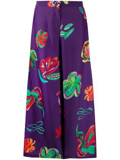 Soulland брюки палаццо Dianne с цветочным принтом
