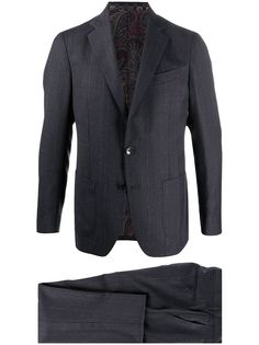 Etro костюм узкого кроя
