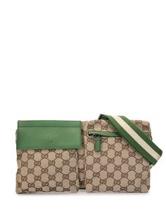 Gucci Pre-Owned поясная сумка Shelly Line с узором GG