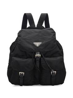 Prada Pre-Owned рюкзак с металлическим логотипом