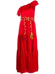 Giada Benincasa ярусное платье на одно плечо