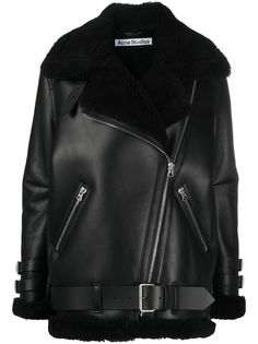 Acne Studios куртка оверсайз с меховой подкладкой