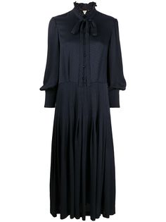 Saint Laurent платье-рубашка в ломаную клетку