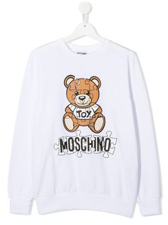 Moschino Kids толстовка Teddy Bear с логотипом