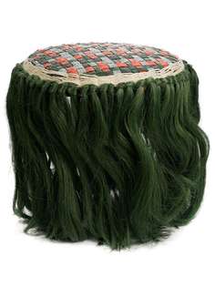 MARNI INTERIORS embellished woven stool