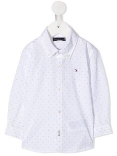 Tommy Hilfiger Junior рубашка с длинными рукавами и логотипом