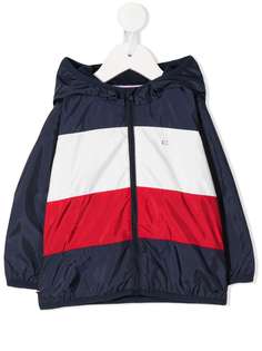 Tommy Hilfiger Junior непромокаемая куртка в стиле колор-блок с вышитым логотипом