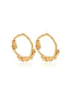 Alighieri 24K gold-plated Unreal City hoop earrings
