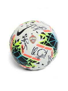 Мяч футбольный Nike STRK (FA19) с автографами, размер 4 ПФК ЦСКА