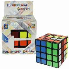 Головоломка 1Toy Куб 4х4, 6 см