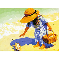 Набор для раскрашивания по номерам Цветной "На пляж, за ракушками!"