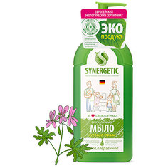 Мыло жидкое биоразлагаемое для мытья рук и тела Synergetic Луговые травы, 500 мл