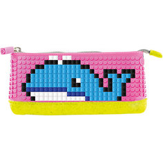 Пенал-косметичка Upixel «Pencil Case», желтый-фуксия