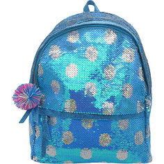 Рюкзак с пайетками Bright Dreams в горошек голубой Mihi Mihi