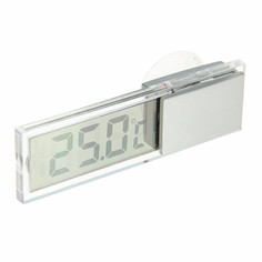 Термометр электронный на присоске прозрачный на батарейках, пластик Luazon Home