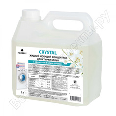 Жидкий моющий концентрат для стирки белья prosept crystal с ароматом белых цветов, 3 л 248-3