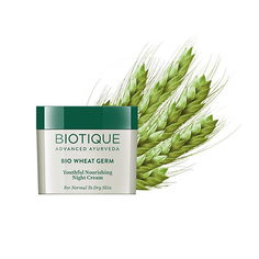 Biotique, Ночной крем для лица Bio Wheat Germ, 50 г