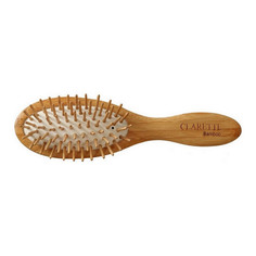 Clarette, Щетка для волос Bamboo, компактная, с подушкой