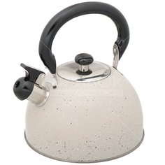 Чайник из нержавеющей стали Daniks M-009W со свистком, 3 л