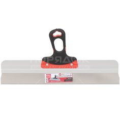 Шпатель фасадный Bartex Евро нержавеющий с двухкомпонентной ручкой 615029, 450 мм