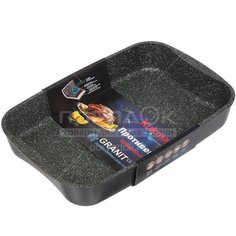 Форма для выпечки с антипригарным покрытием Kukmara Granit ultra green пгз01а, 33.5х22х5.5 см