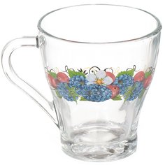Кружка стеклянная Декостек Ягода 2018-Д, 250 мл