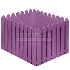 Горшок для цветов пластиковый Элластик-Пласт Лардо лиловый, 30х36х42 см