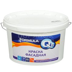 Краска водоэмульсионная Formula Q8 фасадная, 5 кг