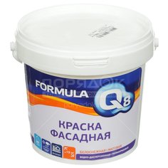 Краска водоэмульсионная Formula Q8 фасадная, 1.5 кг