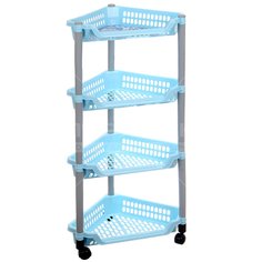 Полка универсальная угловая 4 секции Полимербыт 808, 82х38х30 см