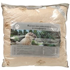 Подушка Овечья шерсть IVVA ПШТсп-77, тик, 68х68 см