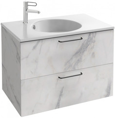 Тумба белый мрамор 80 см Jacob Delafon Odeon Rive Gauche EB2522-R9-NR4