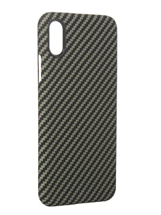 Чехол Red Line для APPLE iPhone X Carbon Matte Green УТ000021532