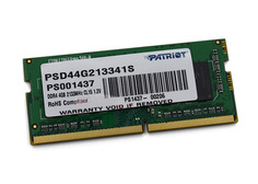 Модуль памяти Patriot Memory DDR4 SO-DIMM 2133MHz PC4-17000 CL15 - 4Gb PSD44G213341S