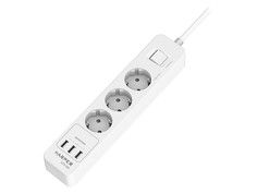 Сетевой фильтр Harper 3 Sockets 3xUSB 1.5m UCH-330