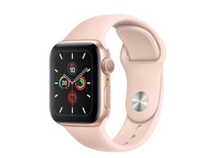 Умные часы APPLE Watch Series 5 44mm Gold Aluminium with Pink Sand Sport Band S/M - M/L MWVE2RU/A Выгодный набор + серт. 200Р!!!