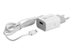 Зарядное устройство Harper WCH-5115 USB 2.1A кабель Lighting White