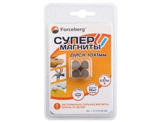 Неодимовый магнит Forceberg 10х1mm 50шт 9-1212192-050