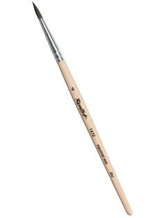 Кисть Roubloff Белка микс Круглая №4 Короткая ручка ЖА1-04,00Б