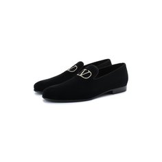Текстильные лоферы Valentino Garavani VLOGO Valentino