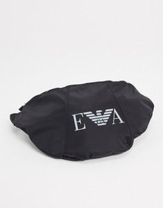 Черная сумка через плечо с большим логотипом "EVA" Emporio Armani-Черный
