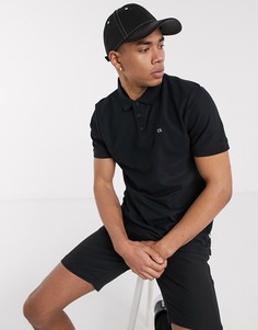 Черная хлопковая футболка-поло Calvin Klein Golf-Черный цвет