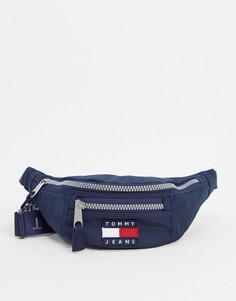Нейлоновая сумка-кошелек на пояс Tommy Jeans-Темно-синий