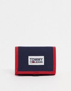 Бумажник тройного сложения Tommy Jeans-Темно-синий