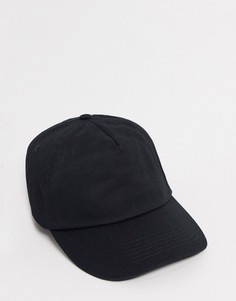Черная кепка с вышитым логотипом сзади Reclaimed Vintage inspired-Черный