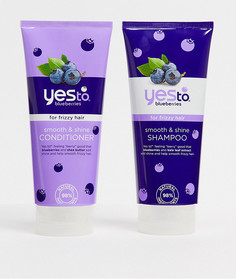 Шампунь и кондиционер для вьющихся волос Yes to Blueberries (2 x 280 мл)-Бесцветный