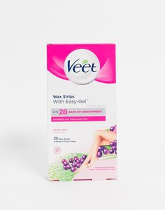 Восковые полоски для депиляции Veet 20s-Бесцветный