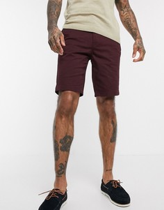 Бордовые шорты чиносы Burton Menswear-Красный