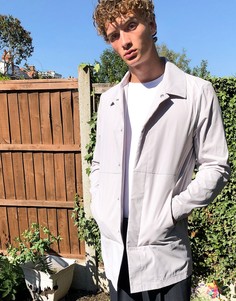 Фиолетовый однобортный тренч ASOS DESIGN-Фиолетовый цвет