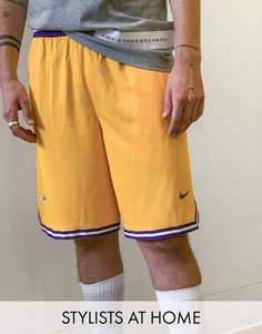 Желтые шорты Nike Basketball LA Lakers-Желтый